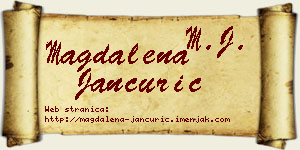 Magdalena Jančurić vizit kartica